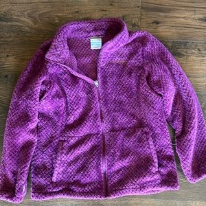 Extra large, purple, Columbia fleece jacket
